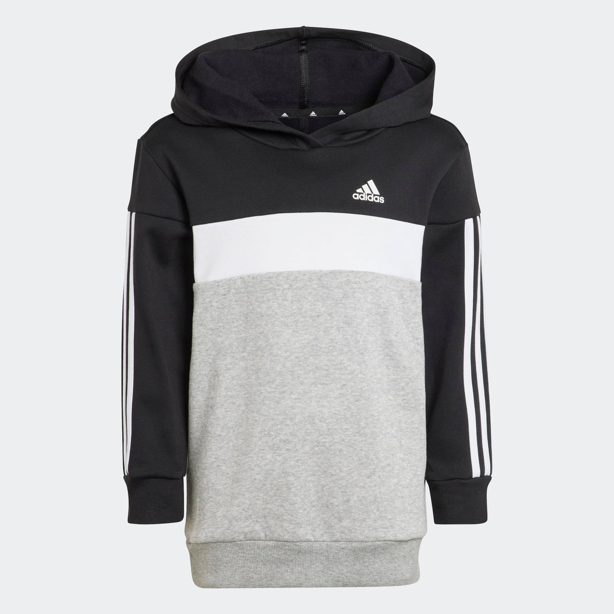 ADIDAS Girls 3S Hooded Tracksuit - Black