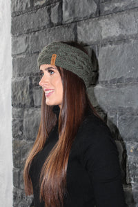 TAOIDE Handknit Headband - Forest Green