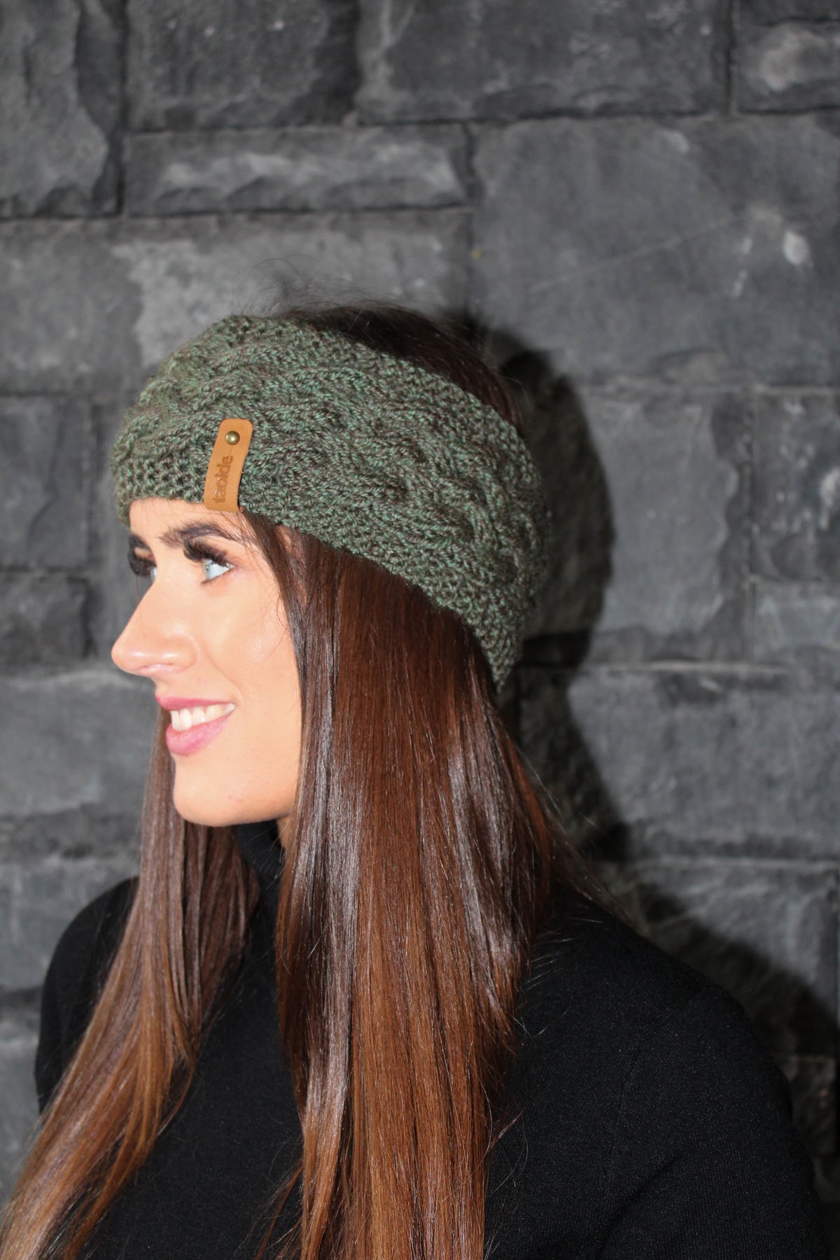 TAOIDE Handknit Headband - Forest Green