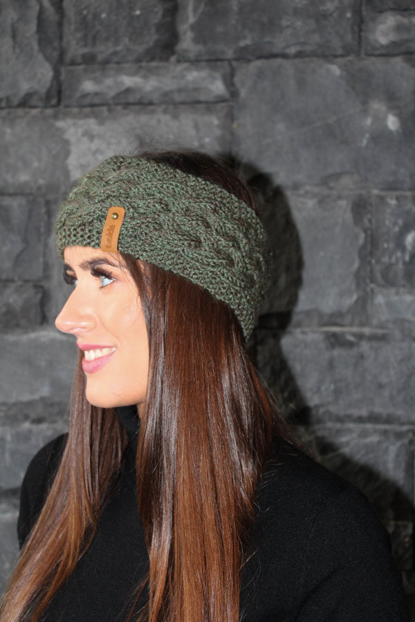 TAOIDE Handknit Headband - Forest Green