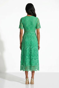 MARC ANGELO Lace Dress - Green