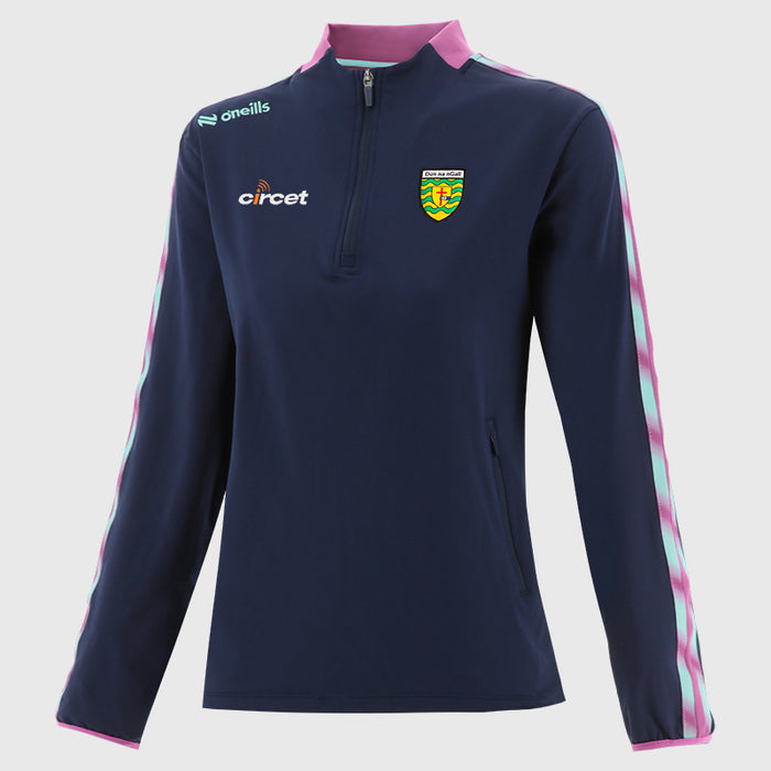 O'NEILLS Donegal GAA Women's Imperium Brushed Half Zip Top - Navy