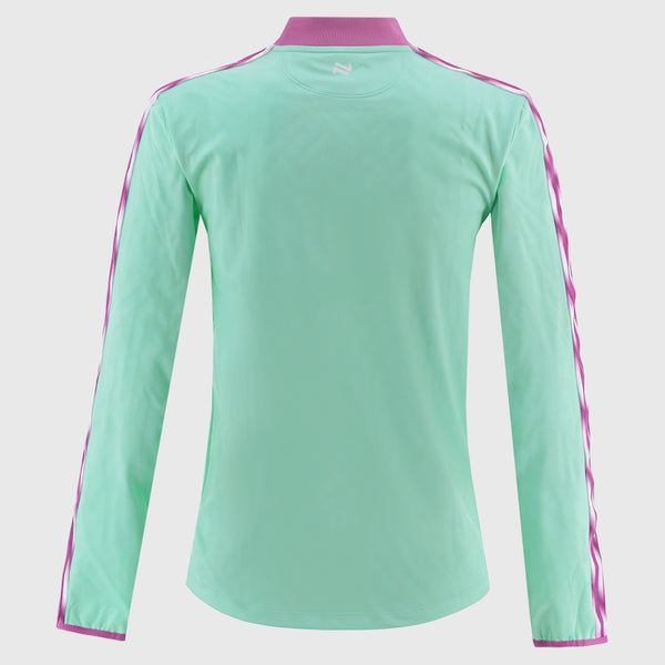 O'NEILLS Donegal GAA Kids' Imperium Brushed Half Zip Top - Mint