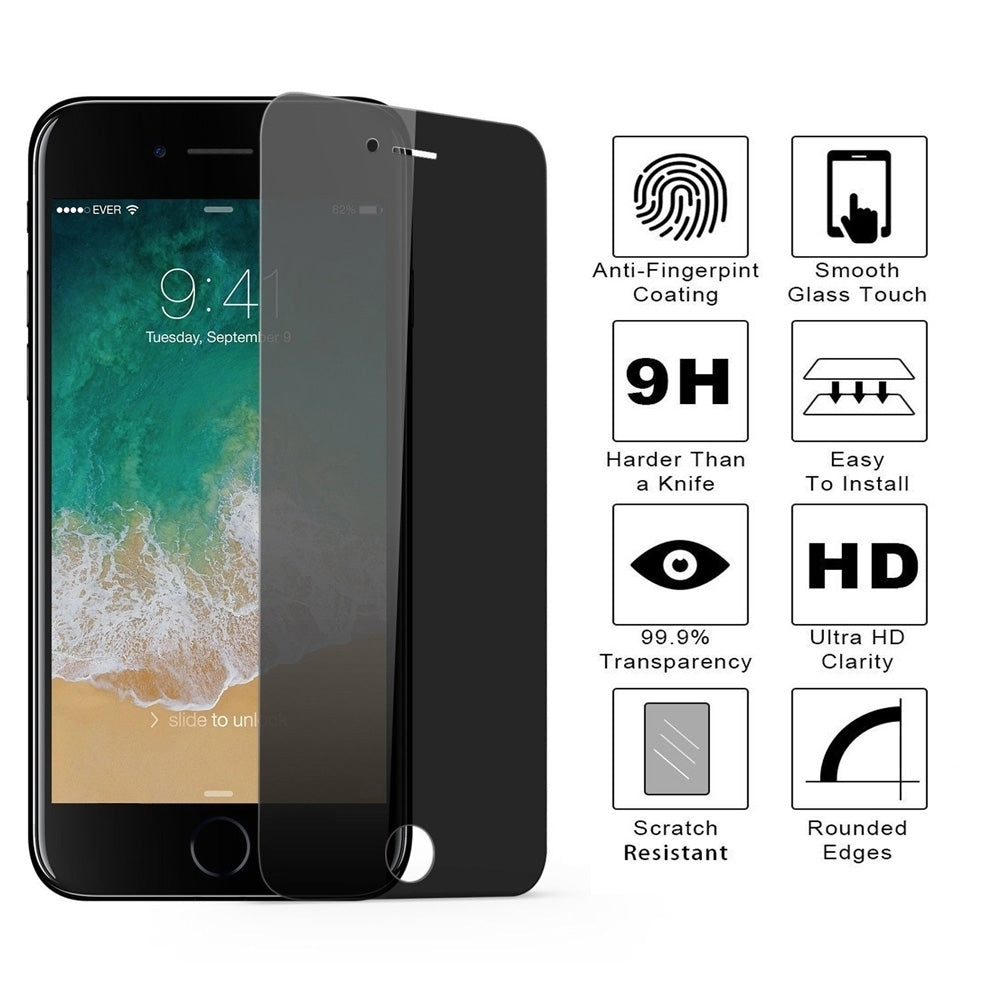 iPhone 16 Plus/ 15 Plus PRIVACY Gorilla 9D Tempered Glass (Black)