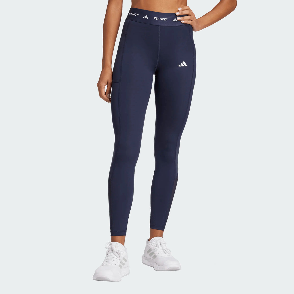 ADIDAS Women's TechFit Stash Pocket Full Length Leggings - Navy