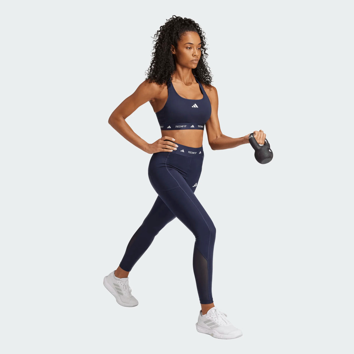 ADIDAS Women's TechFit Stash Pocket Full Length Leggings - Navy