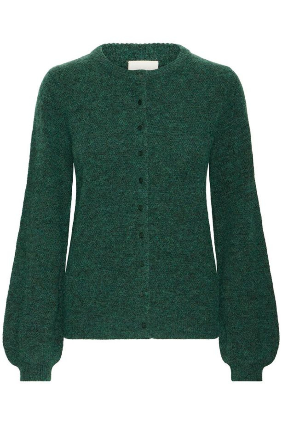 ICHI Asdis Button Up Cardigan - Green