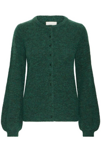 ICHI Asdis Button Up Cardigan - Green