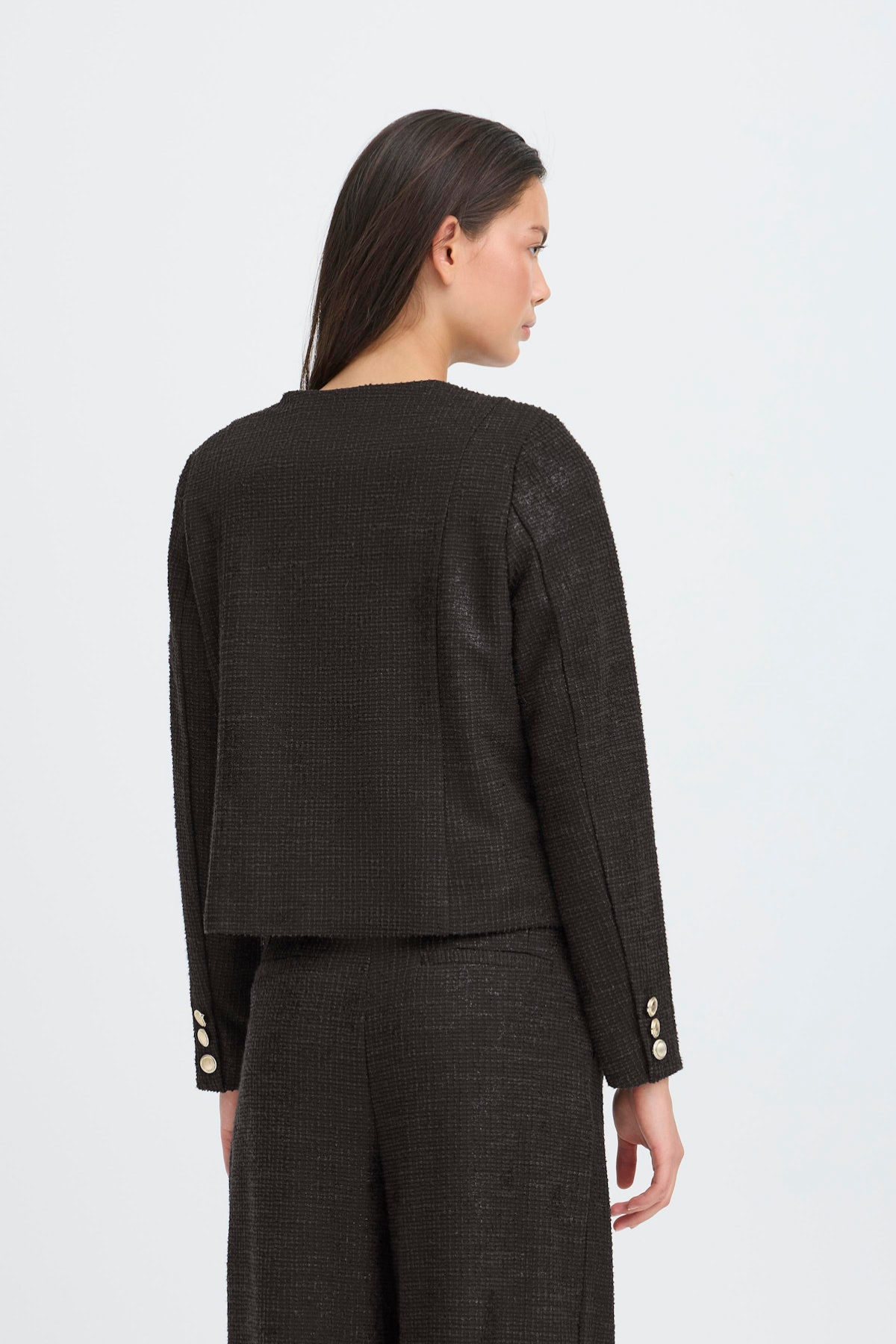 ICHI Kate Gleam Jacket - Black