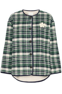 ICHI Johanna Checked Jacket - Green