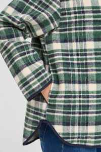 ICHI Johanna Checked Jacket - Green