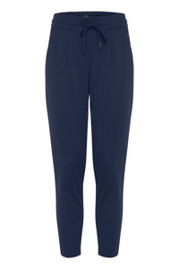 ICHI Kate Cropped Trousers - Navy