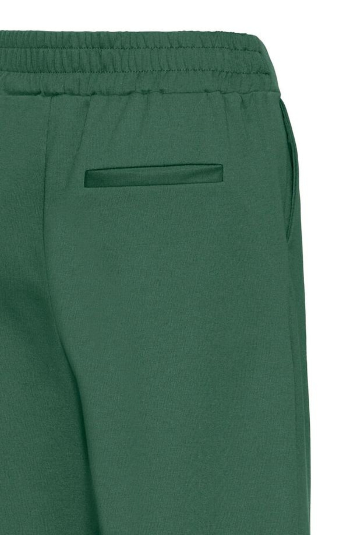 ICHI Kate Long Wide Leg Trousers - Green