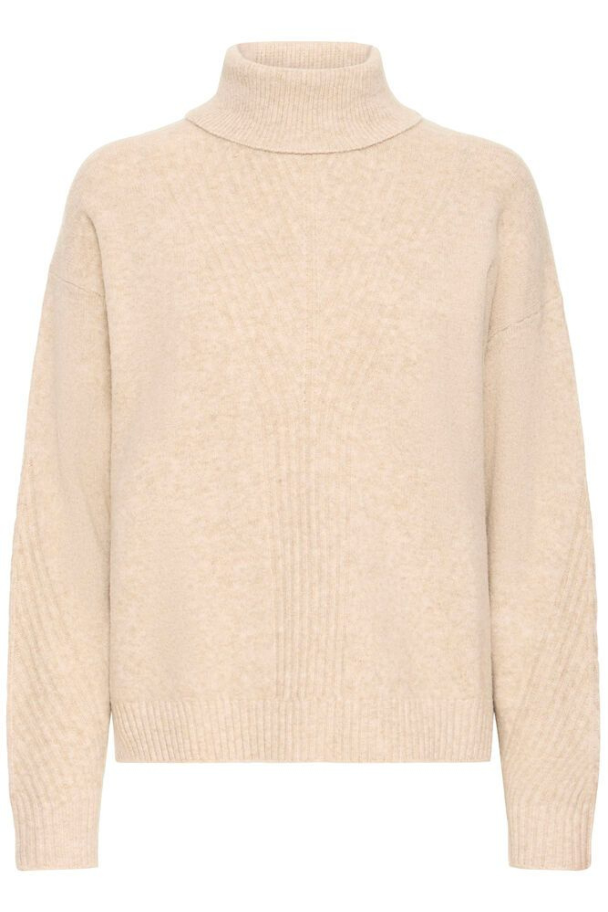 ICHI Dasila Turtleneck Jumper - Oatmeal