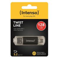 INTENSO Twist Line Flash Drive USB-A & USB-C 128GB