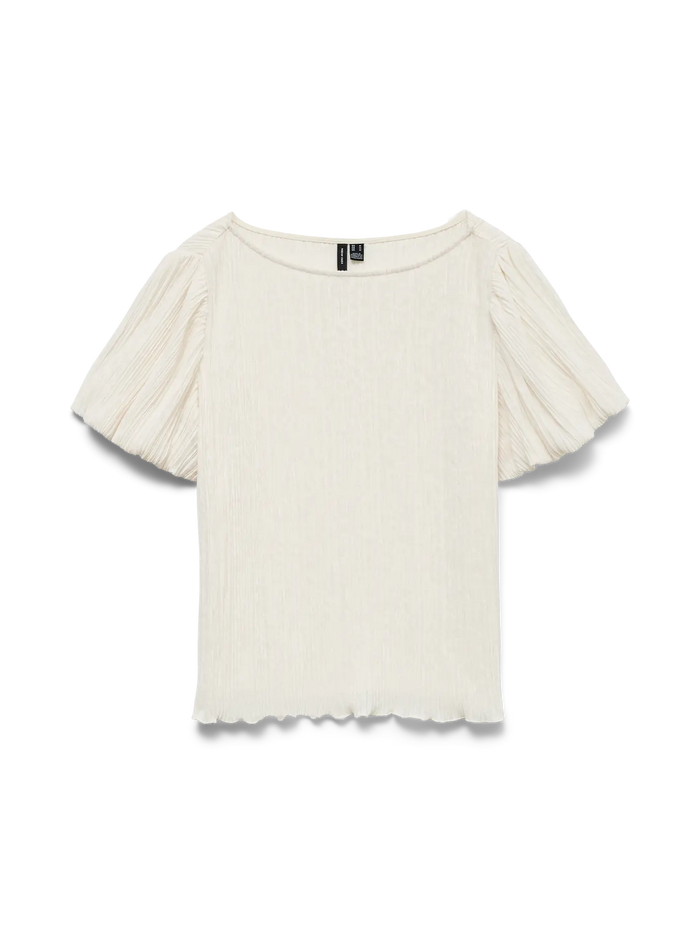 VERO MODA Leika Boatneck Top - Birch