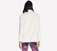 SKECHERS Go Snuggle Full Zip Tunic Jacket - Cream