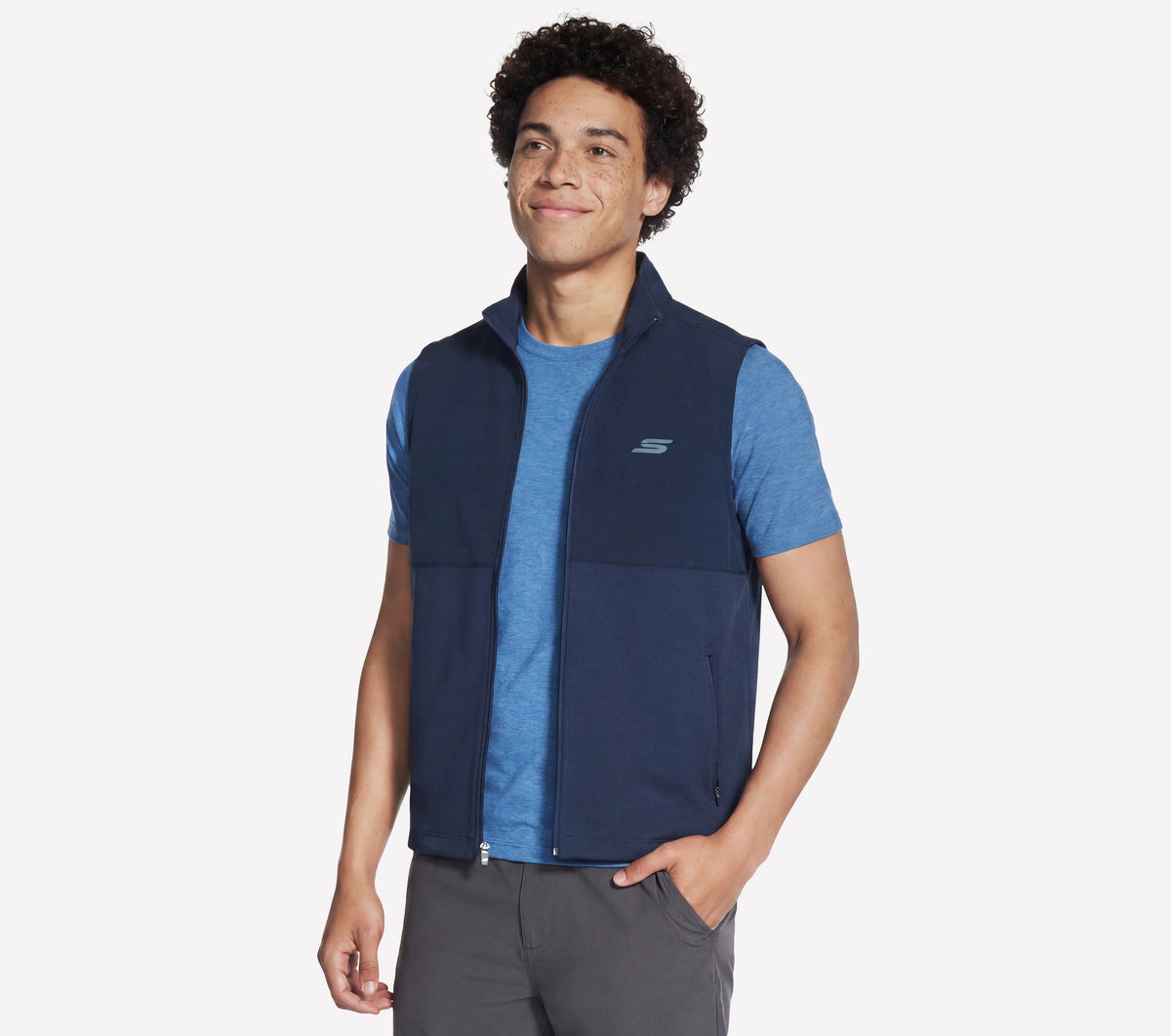 SKECHERS Men's Weekend Vest - Navy