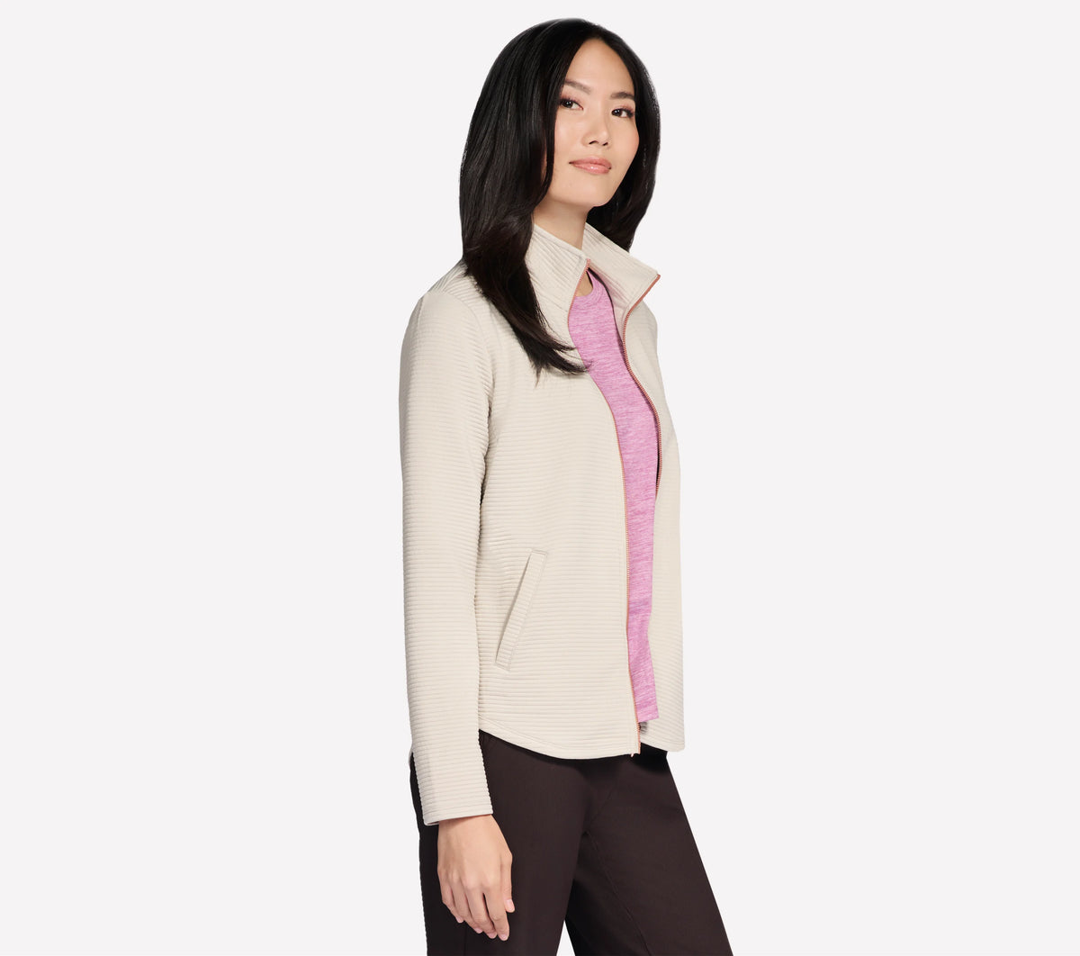 SKECHERS Go Walk Shine Jacket - Natural