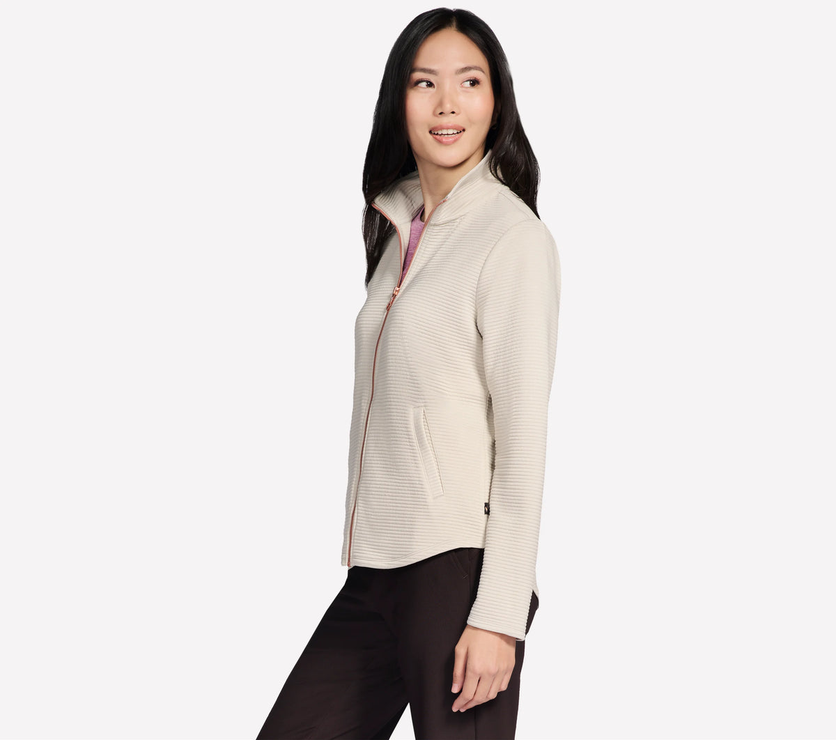 SKECHERS Go Walk Shine Jacket - Natural