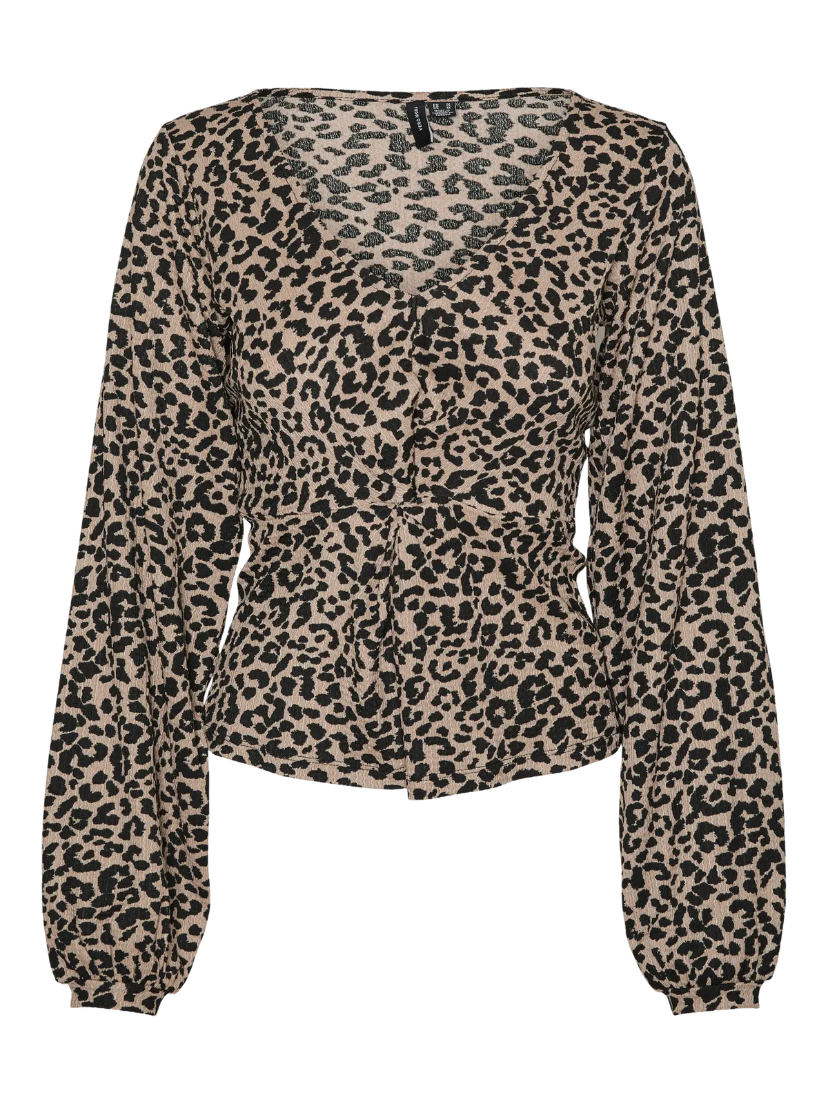VERO MODA Merve V-Neck Leopard Print Top