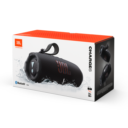JBL Charge 6 Portable Waterproof Bluetooth Speaker - Black