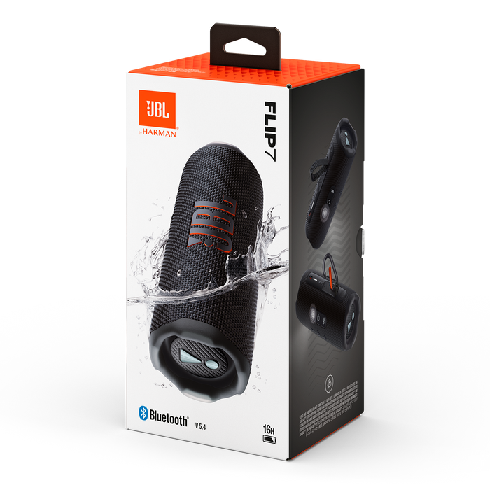 JBL Flip 7 Portable Bluetooth Speaker - Black