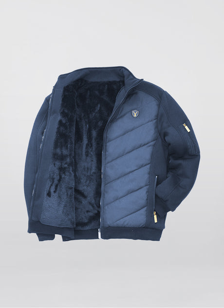 CARABOU Men's Cumbria Quilted Jacket - Navy