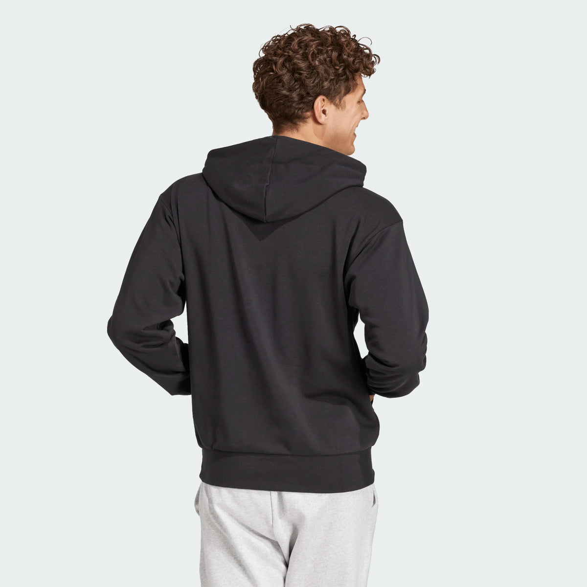 ADIDAS Essentials Men's Feelcozy French Terry Hoodie - Black