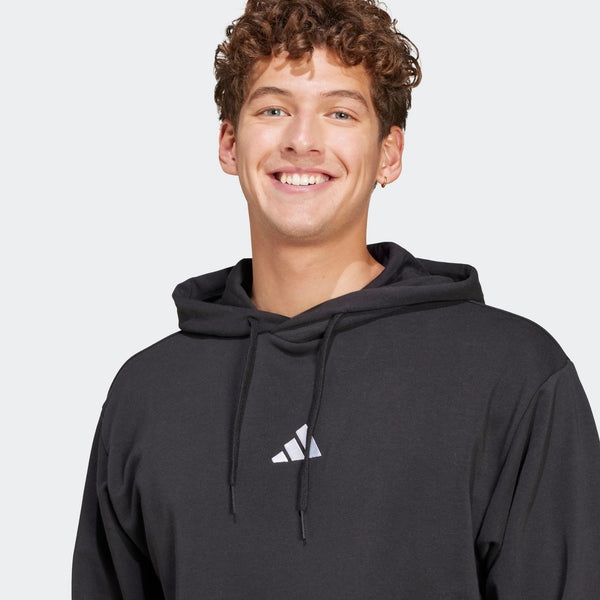 ADIDAS Essentials Men's Feelcozy French Terry Hoodie - Black