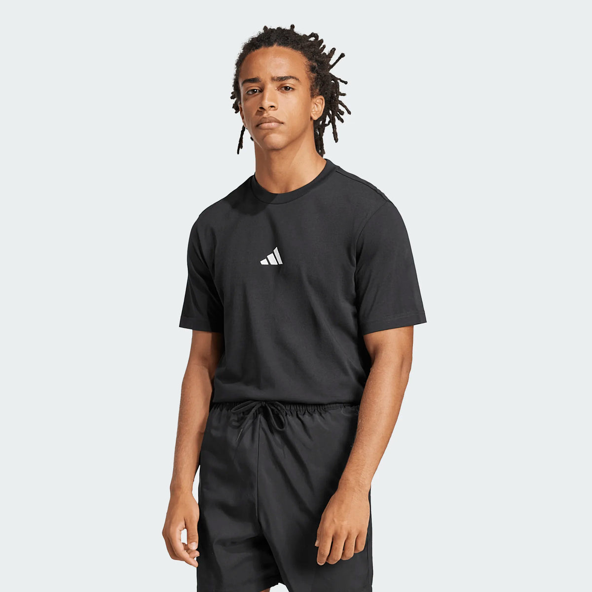 ADIDAS Essentials Small Logo T-Shirt - Black