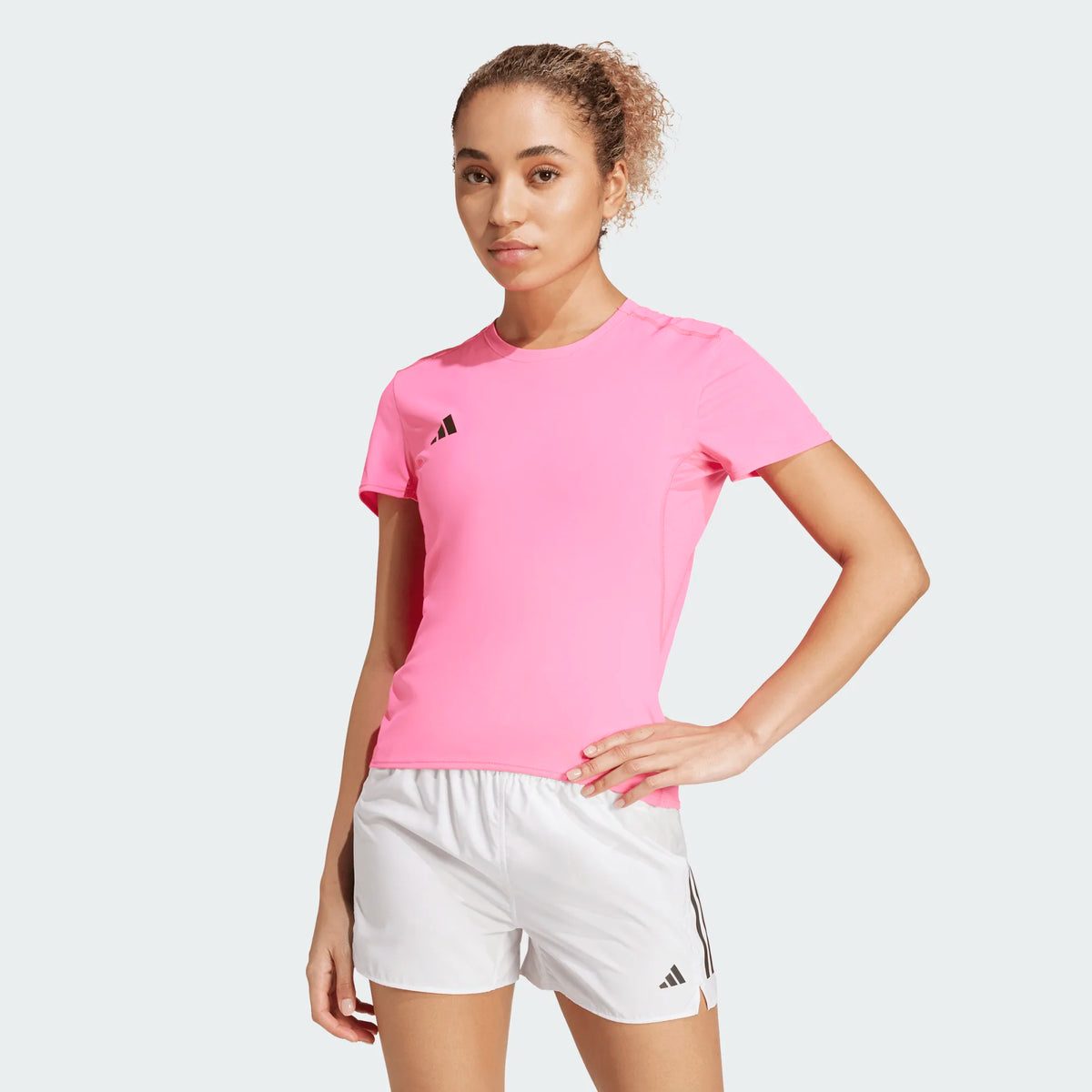 ADIDAS Adizero Essentials Running T-Shirt - Pink