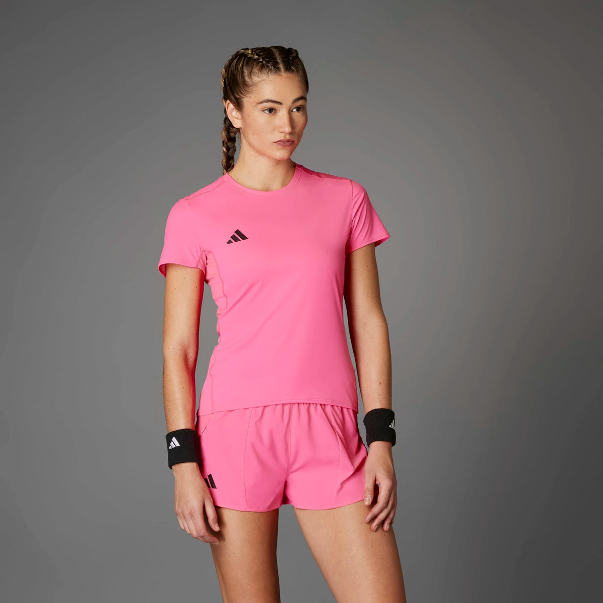 ADIDAS Adizero Essentials Running T-Shirt - Pink
