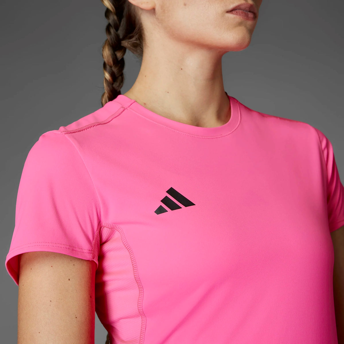 ADIDAS Adizero Essentials Running T-Shirt - Pink