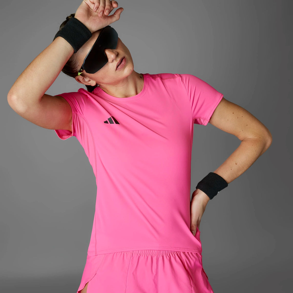 ADIDAS Adizero Essentials Running T-Shirt - Pink