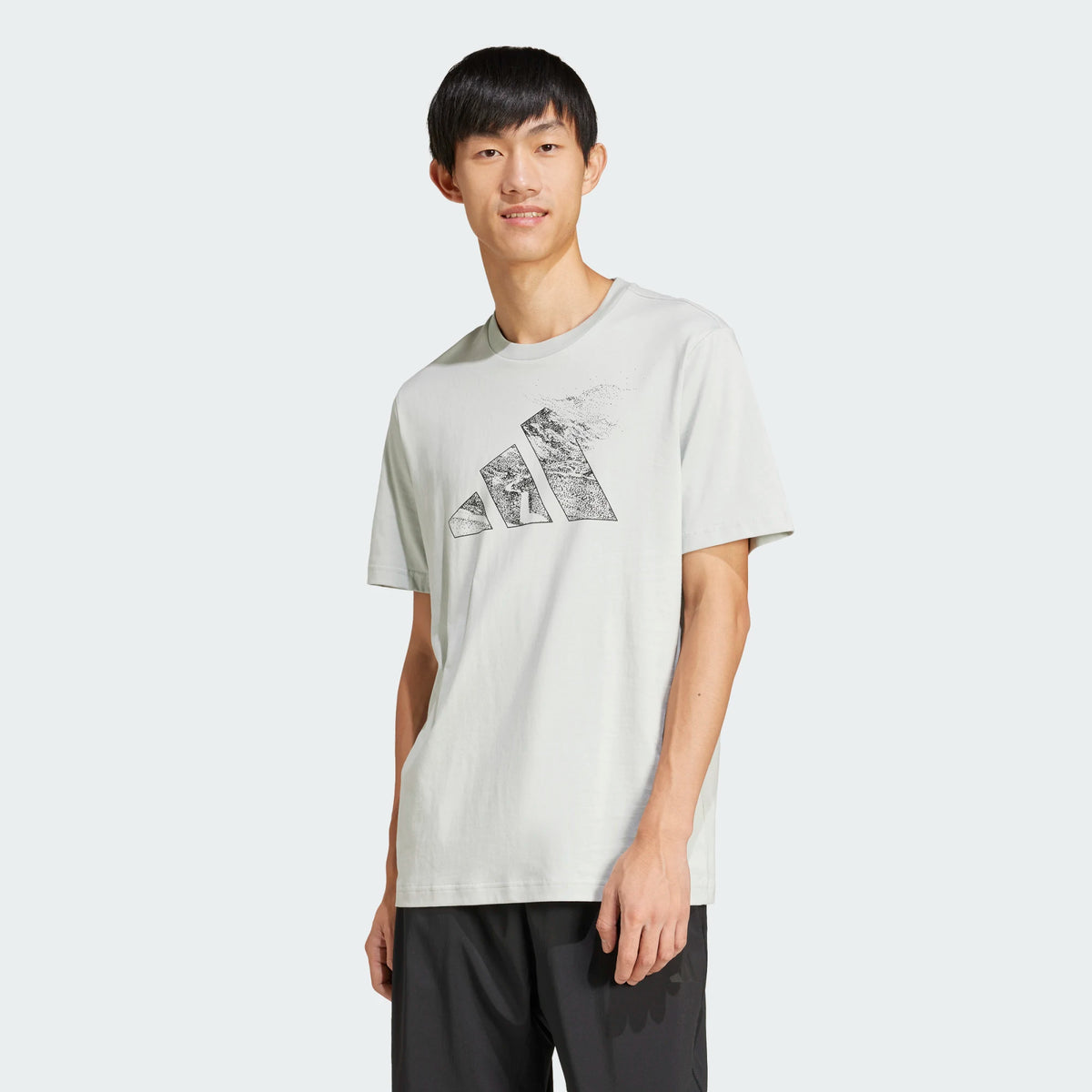ADIDAS City Escape Logo Graphic Men's T-Shirt - Grey