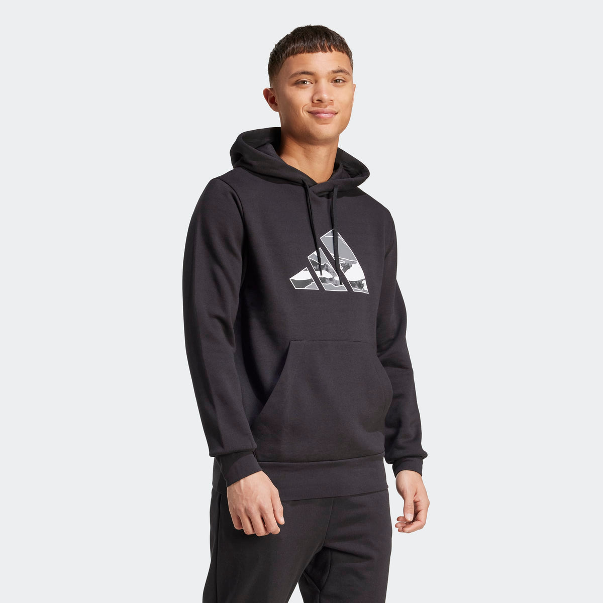 ADIDAS Camo Graphic Hoodie - Black