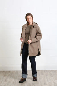 RANT & RAVE Joanna Hooded Coat - Moss