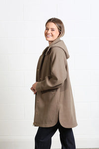 RANT & RAVE Joanna Hooded Coat - Moss