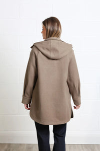 RANT & RAVE Joanna Hooded Coat - Moss
