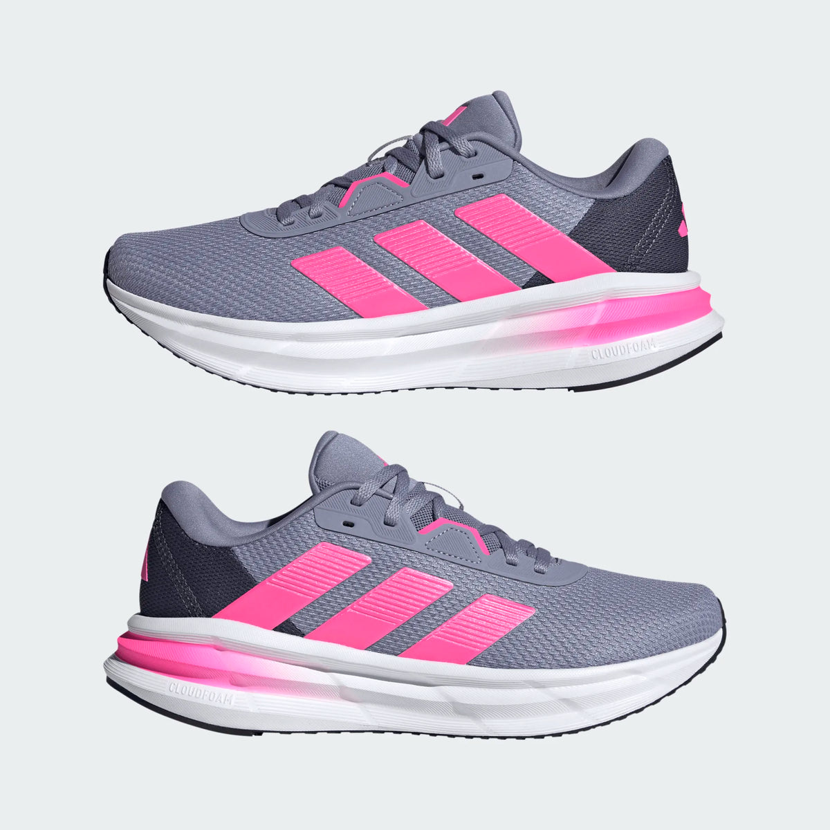 ADIDAS Women's Galaxy 7 Running Shoes - Grey/Pink | JQ2608