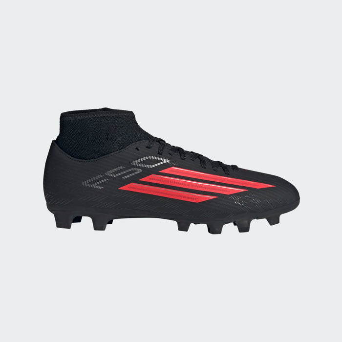 ADIDAS F50 CLUB Mid Cut Firm / Multi Ground Football Boots - Black