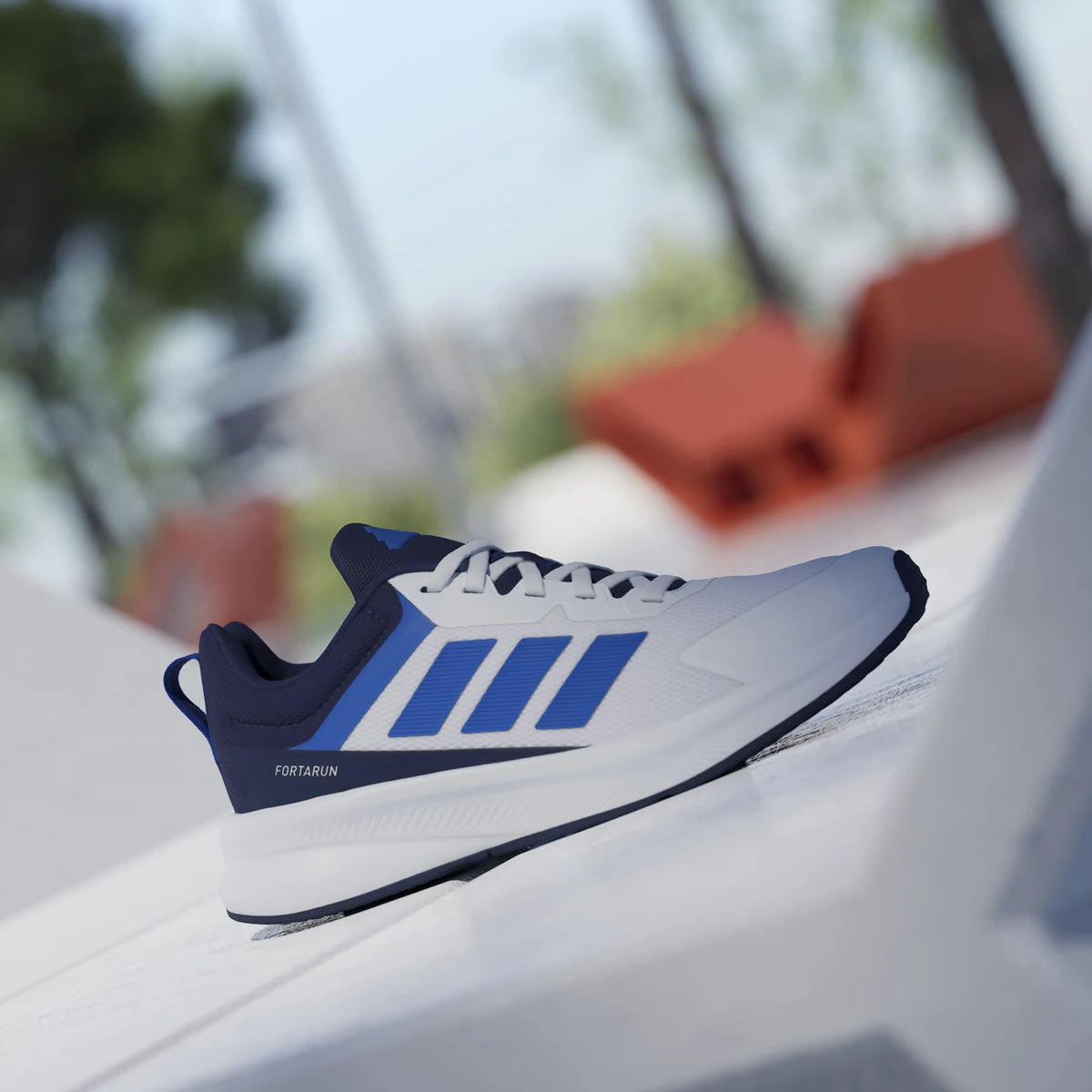 ADIDAS FortaRun 4.0 Kids Shoes - White/Blue