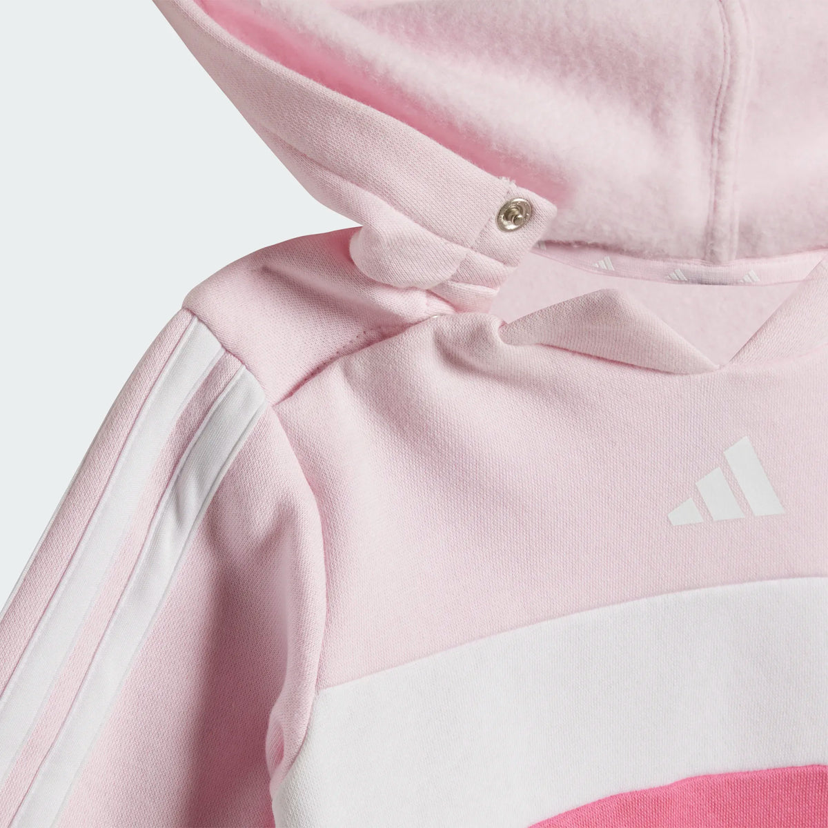 ADIDAS Girls Essentials Tiberio 3-Stripes Fleece and Leggings Set - Pink