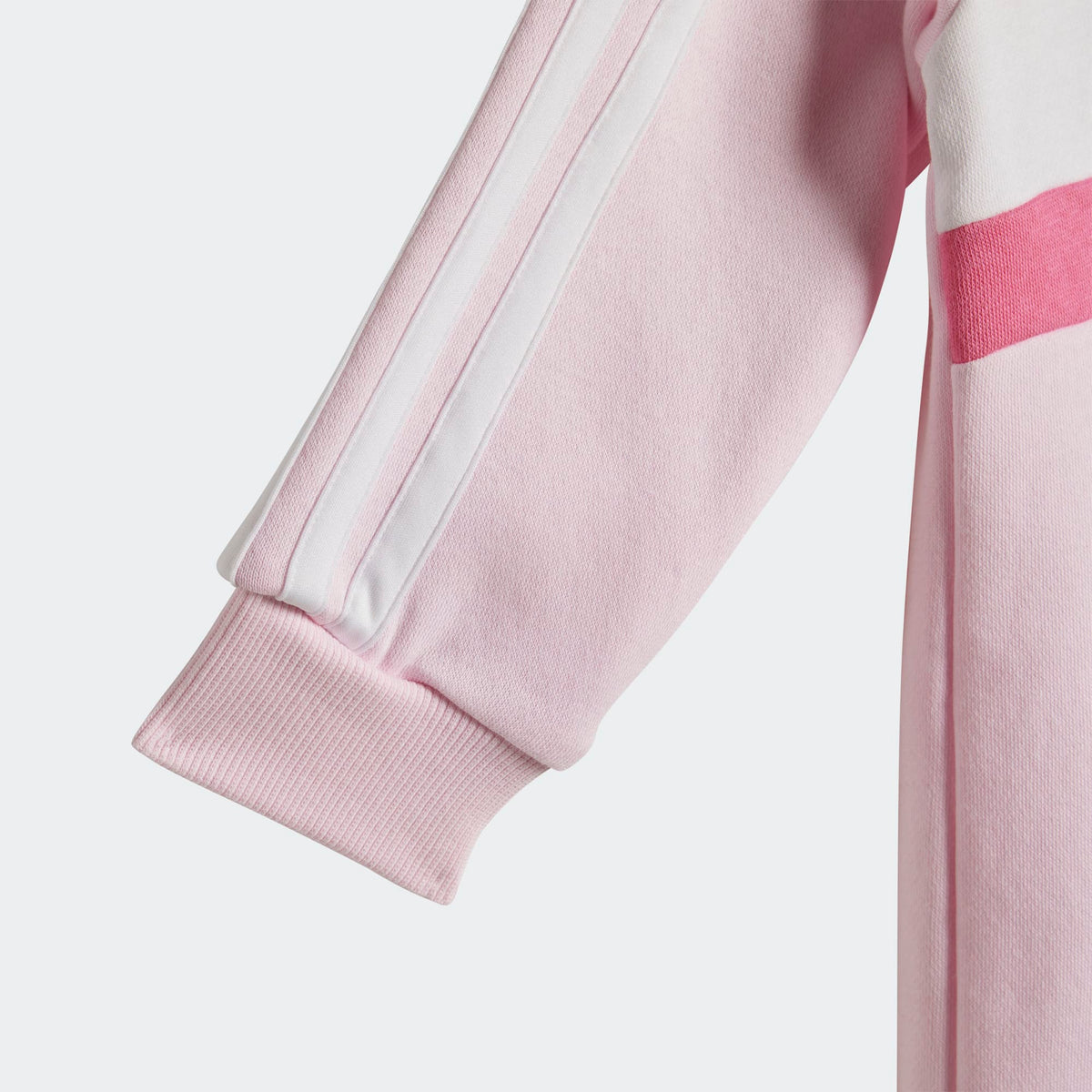 ADIDAS Girls Essentials Tiberio 3-Stripes Fleece and Leggings Set - Pink