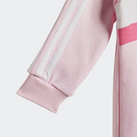 ADIDAS Girls Essentials Tiberio 3-Stripes Fleece and Leggings Set - Pink