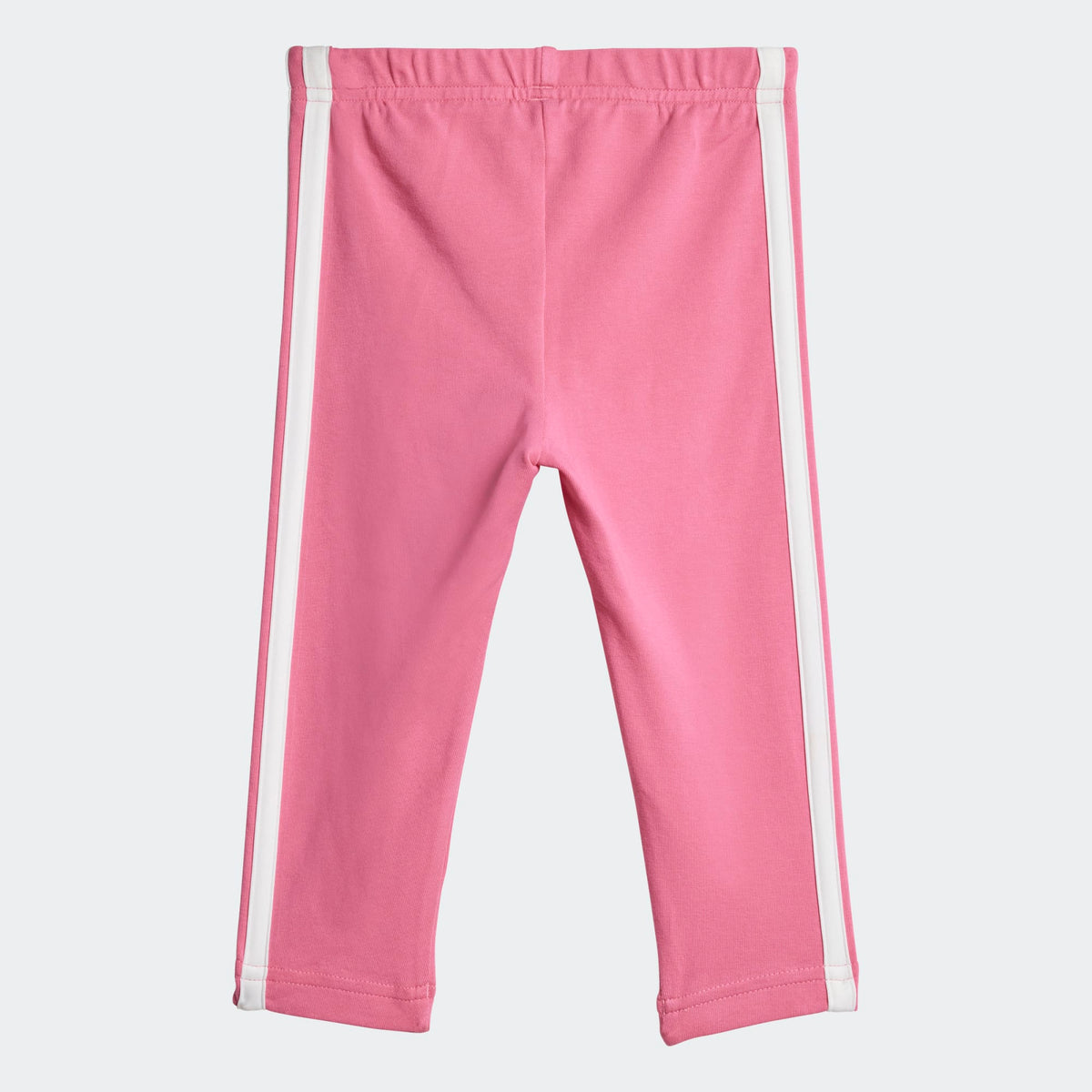 ADIDAS Girls Essentials Tiberio 3-Stripes Fleece and Leggings Set - Pink
