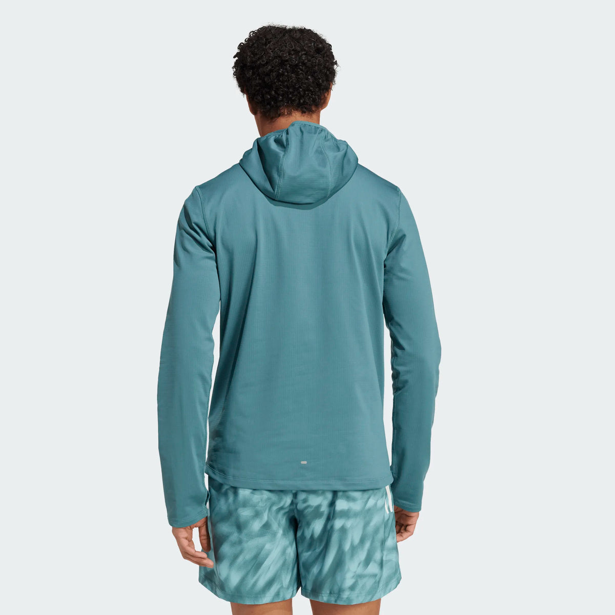 ADIDAS Own The Run Winterized Half Zip Hoodie - Teal