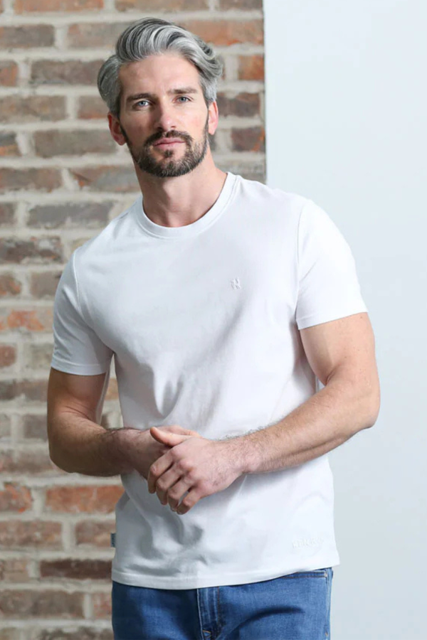 KENROW Jax Brushed T-Shirt - White