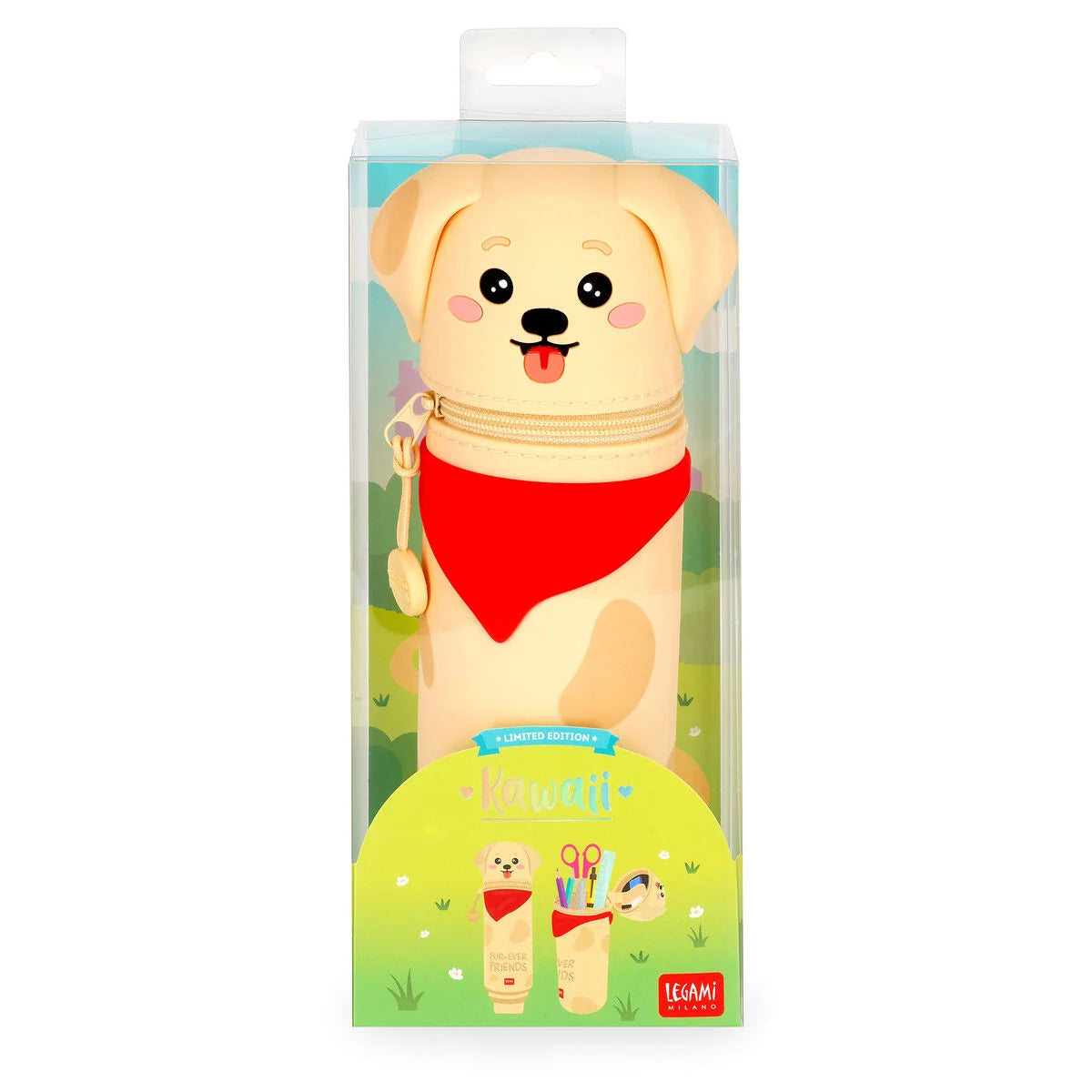 LEGAMI 2-in-1 Soft Silicone Pencil Case - Kawaii - Dog